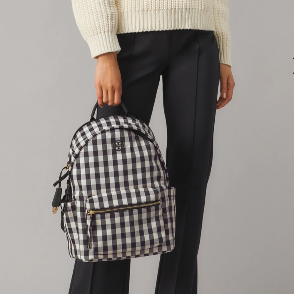 PIPER GINGHAM ZIP BACKPACK
